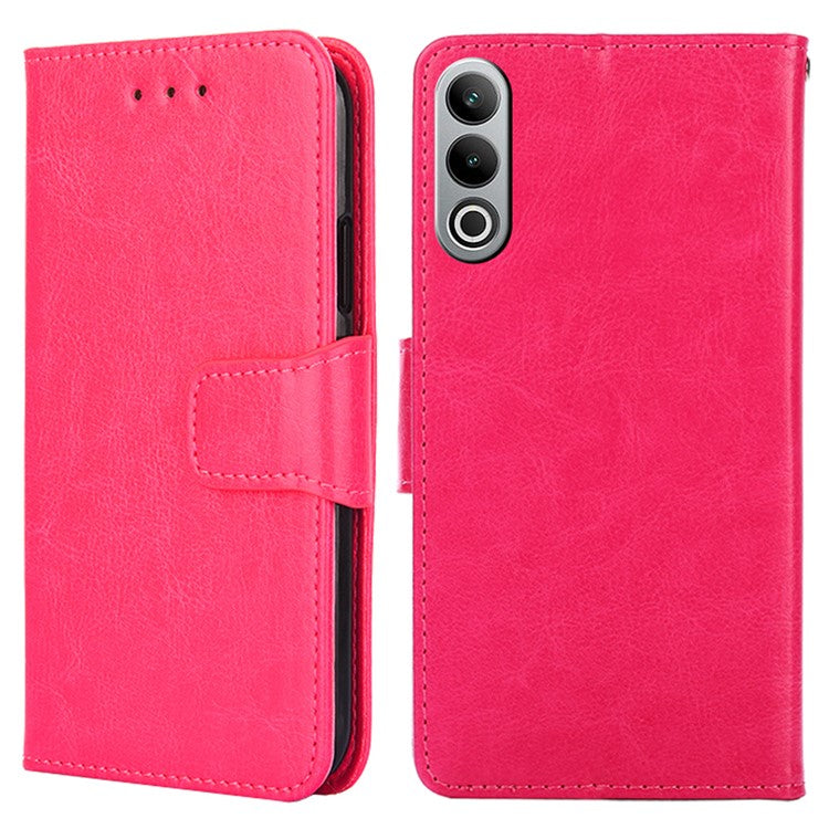 For OnePlus Nord CE4 5G Case Leather Wallet Stand Cover Phone Accessories Distributors - Rose