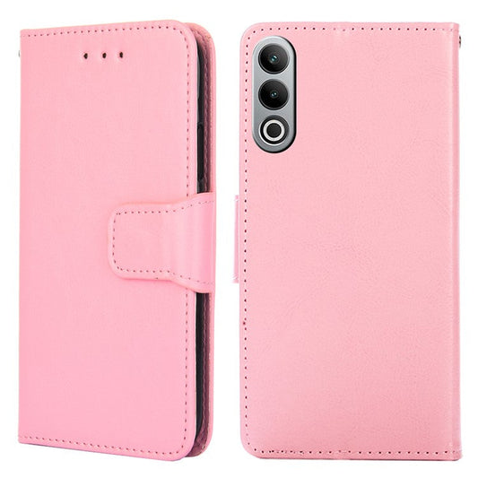 For OnePlus Nord CE4 5G Case Leather Wallet Stand Cover Phone Accessories Distributors - Pink