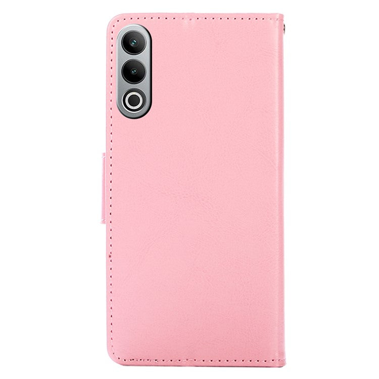 For OnePlus Nord CE4 5G Case Leather Wallet Stand Cover Phone Accessories Distributors - Pink
