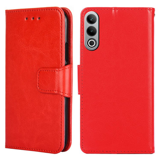 For OnePlus Nord CE4 5G Case Leather Wallet Stand Cover Phone Accessories Distributors - Red