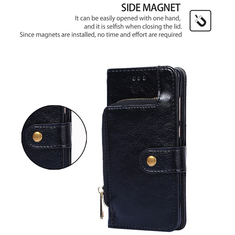 For Huawei Pura 70 Ultra Leather Case Phone Wallet Bag Mobile Accessories Wholesale - Black