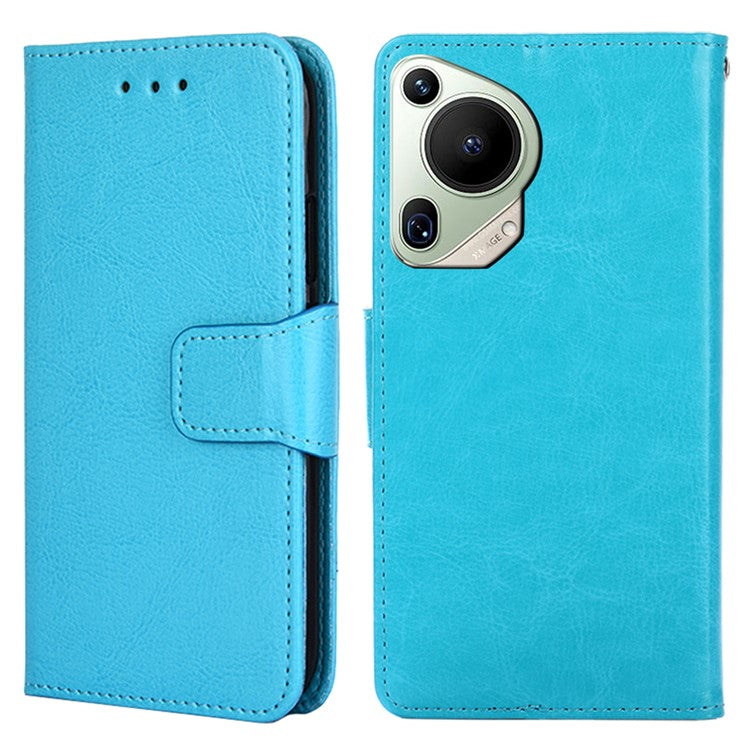 For Huawei Pura 70 Ultra Wallet Case Leather Stand Phone Cover Wholesale - Baby Blue