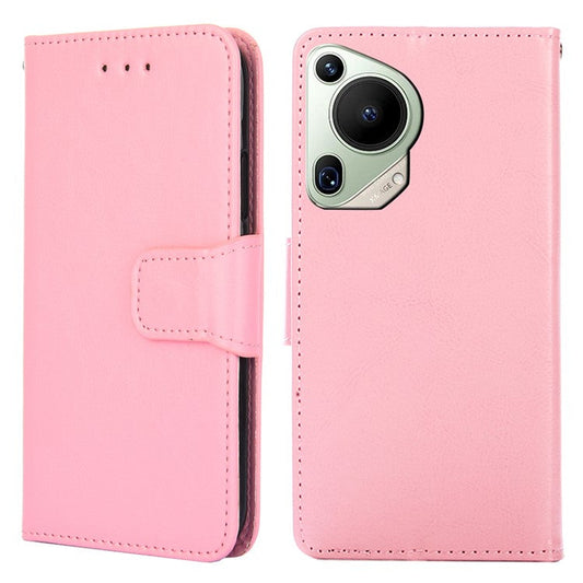 For Huawei Pura 70 Ultra Wallet Case Leather Stand Phone Cover Wholesale - Pink