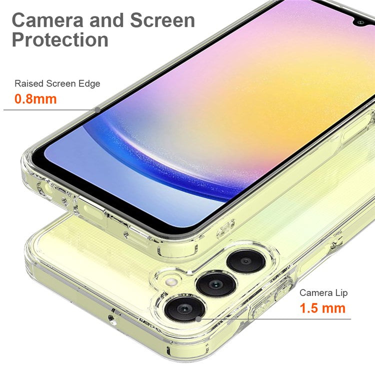 For Samsung Galaxy M15 5G / F15 5G Clear Case TPU+Acrylic Anti-Scratch Phone Cover