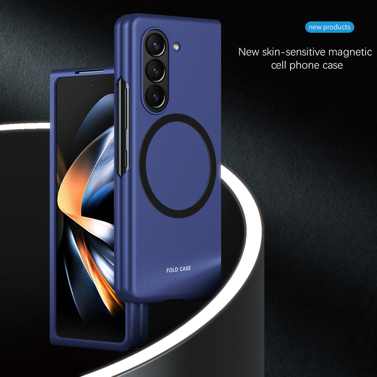 For Samsung Galaxy Z Fold6 5G Case Compatible with MagSafe Skin-Touch Matte Hard PC Phone Cover - Lavender Purple