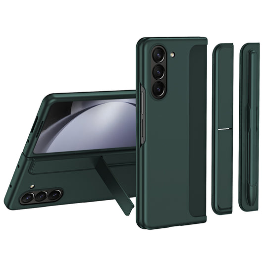 For Samsung Galaxy Z Fold6 5G Case Kickstand Hard PC Slim Phone Cover with Stylus - Green