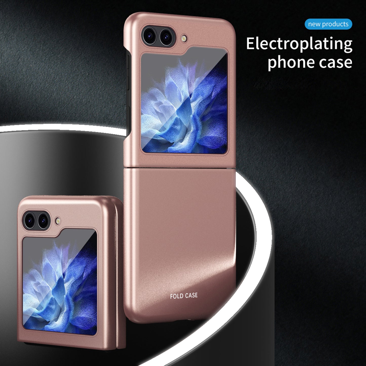 For Samsung Galaxy Z Flip6 5G Wholesale Folded Phone Case Skin-Touch Hard PC Phone Cover - Black