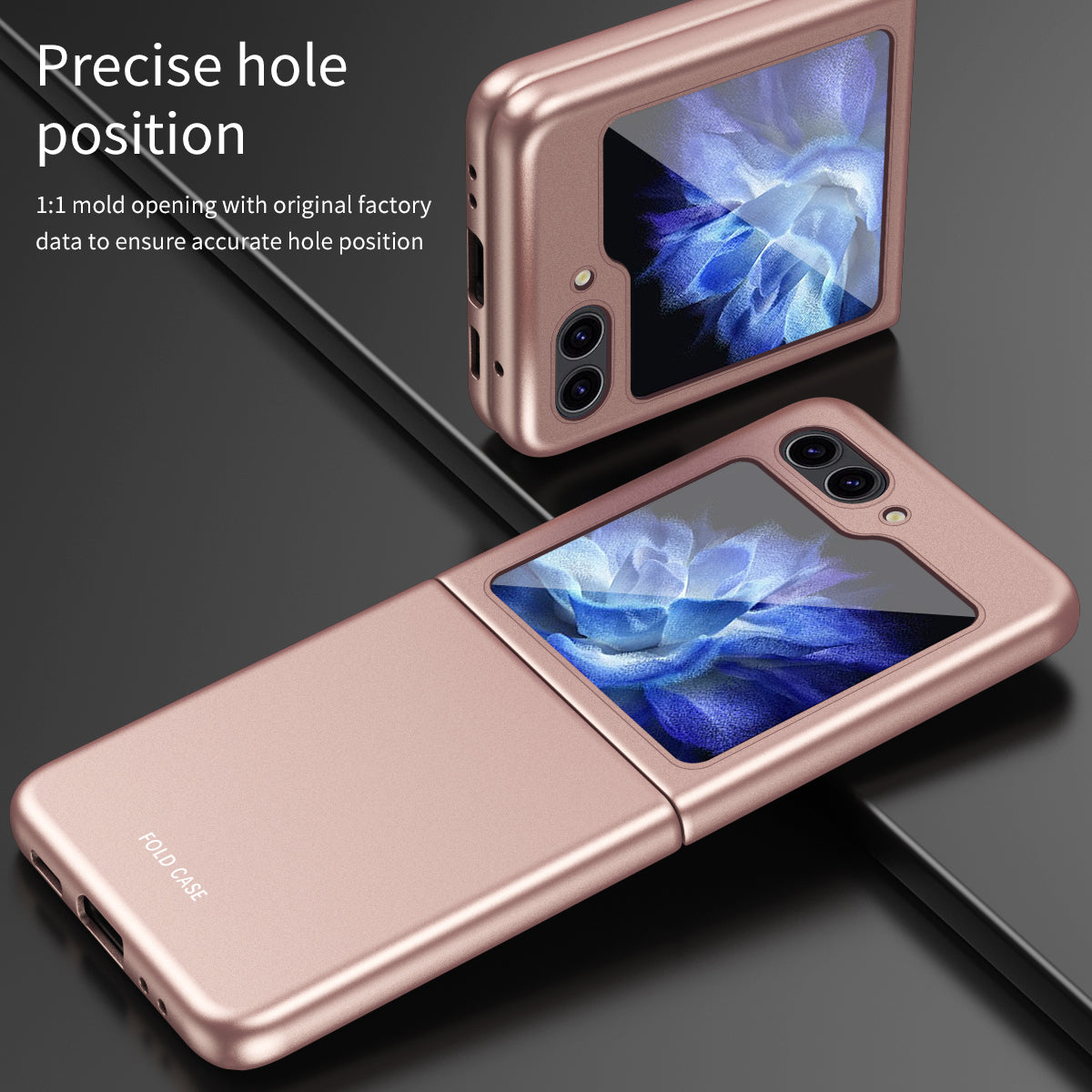 For Samsung Galaxy Z Flip6 5G Wholesale Folded Phone Case Skin-Touch Hard PC Phone Cover - Purple