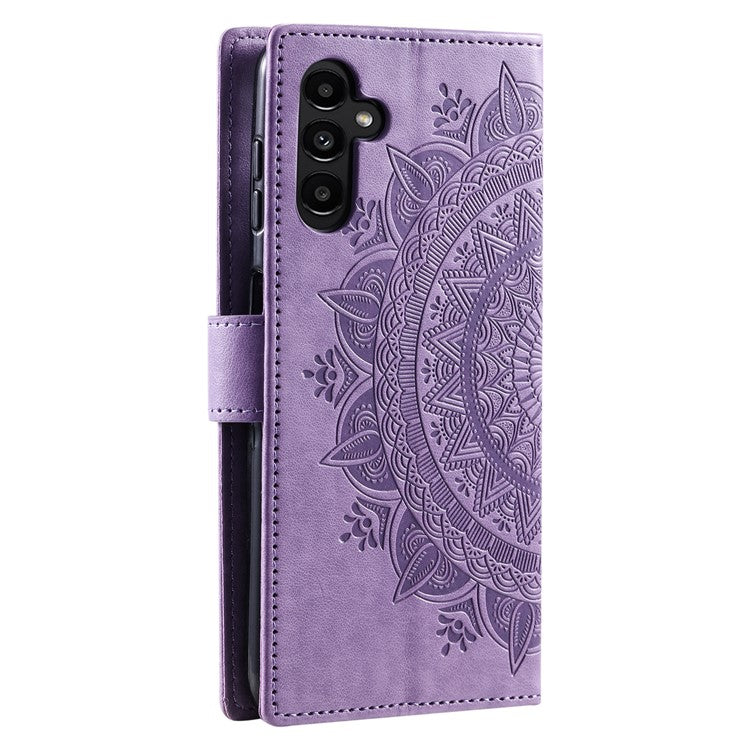 For Samsung Galaxy M55 5G / C55 5G / F55 5G Wholesale Phone Cases Full Protection Leather Wallet Phone Cover with Strap - Purple