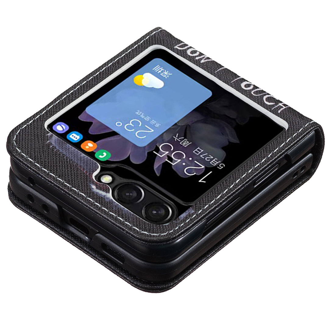 For Samsung Galaxy Z Flip6 5G Case Pattern Print PU Leather Phone Shell - Bear