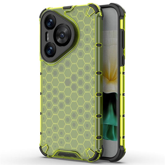 For Huawei Pura 70 Case Honeycomb PC+TPU Air Cushion Drop Protection Phone Cover - Green
