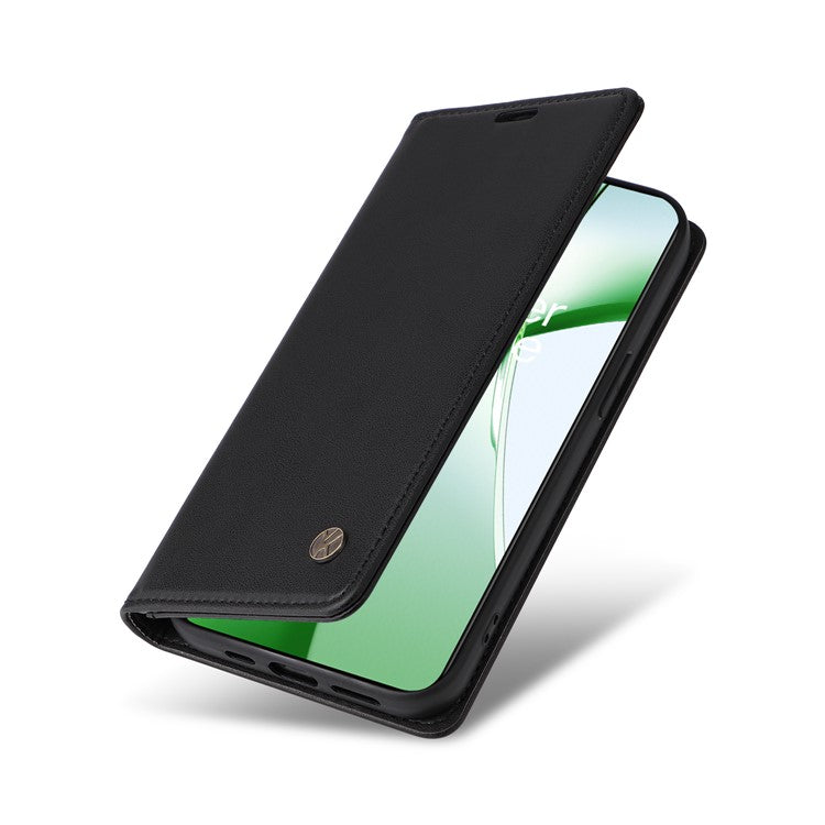 YIKATU YK-001 For OnePlus Nord CE4 5G Case Strong Magnetic Closure PU Leather Wallet Cover - Black