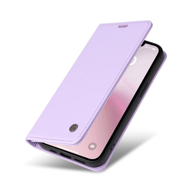YIKATU YK-001 For iPhone 16e Case Stand Wallet PU Leather Phone Cover - Light Purple