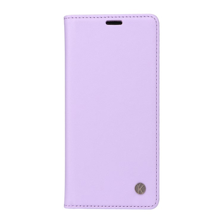 YIKATU YK-001 For iPhone 16e Case Stand Wallet PU Leather Phone Cover - Light Purple
