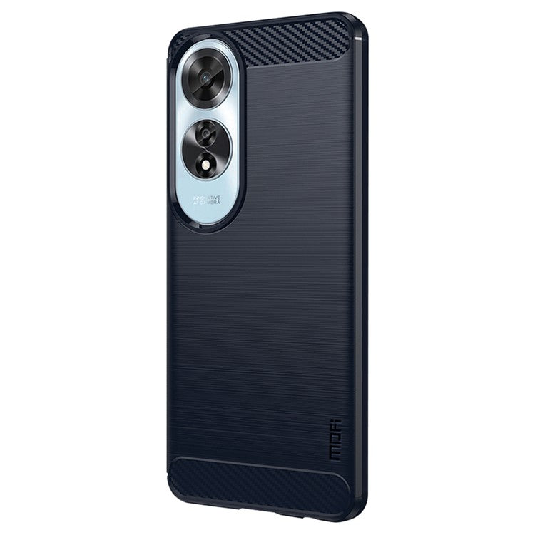 MOFI JK TPU Series-1 For Oppo A60 4G Case Brushed TPU Anti-Fall Phone Protective Cover - Blue