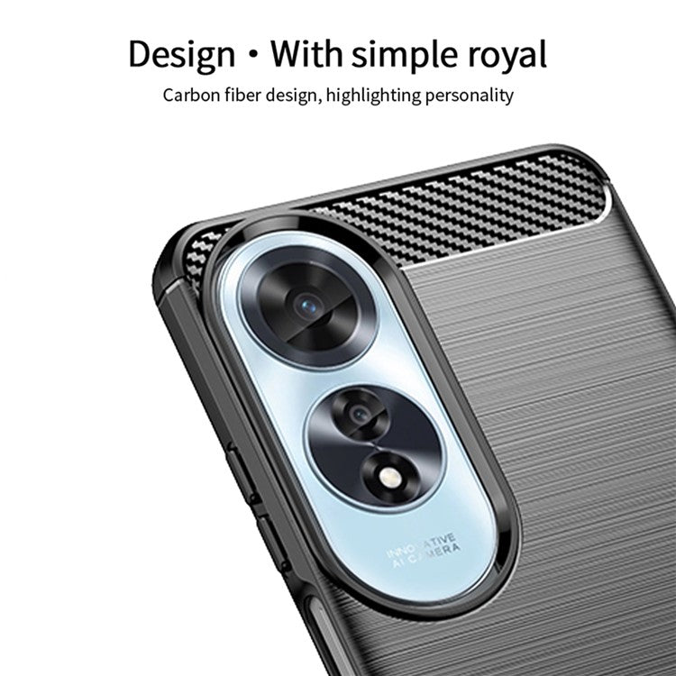 MOFI JK TPU Series-1 For Oppo A60 4G Case Brushed TPU Anti-Fall Phone Protective Cover - Blue