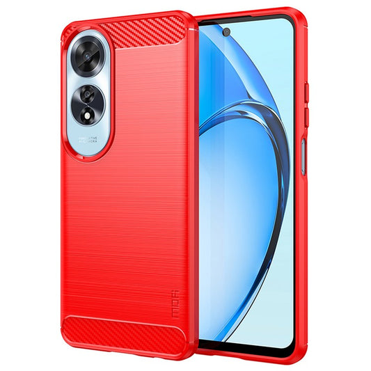 MOFI JK TPU Series-1 For Oppo A60 4G Case Brushed TPU Anti-Fall Phone Protective Cover - Red