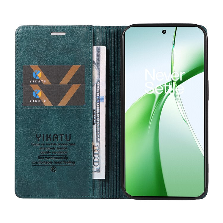 YIKATU YK-006 For OnePlus Nord CE4 5G Case Wallet PU Leather Stand Phone Cover Wholesale - Blue