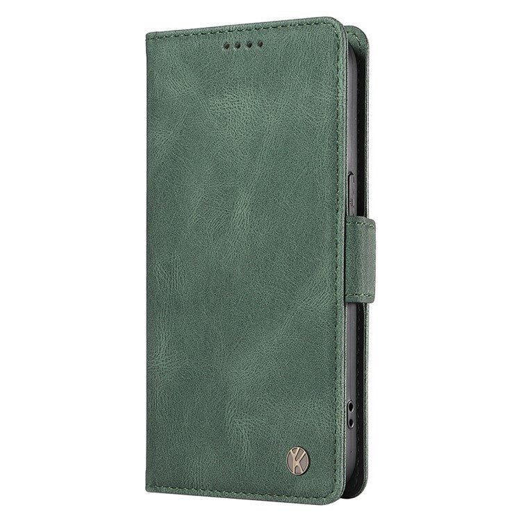 YIKATU YK-005 For OnePlus Nord CE4 5G Case Leather Folio Flip Stand Protective Phone Cover - Green