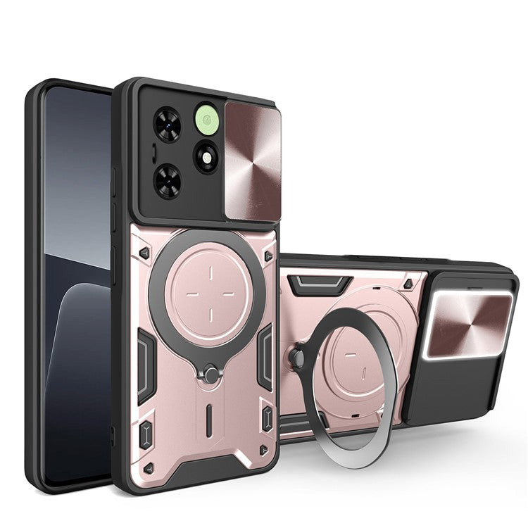 For TECNO Spark Go 2024 4G / Spark 20 / Spark 20C / Pop 8 Case Kickstand Cover (With Flash Light Hole) - Pink