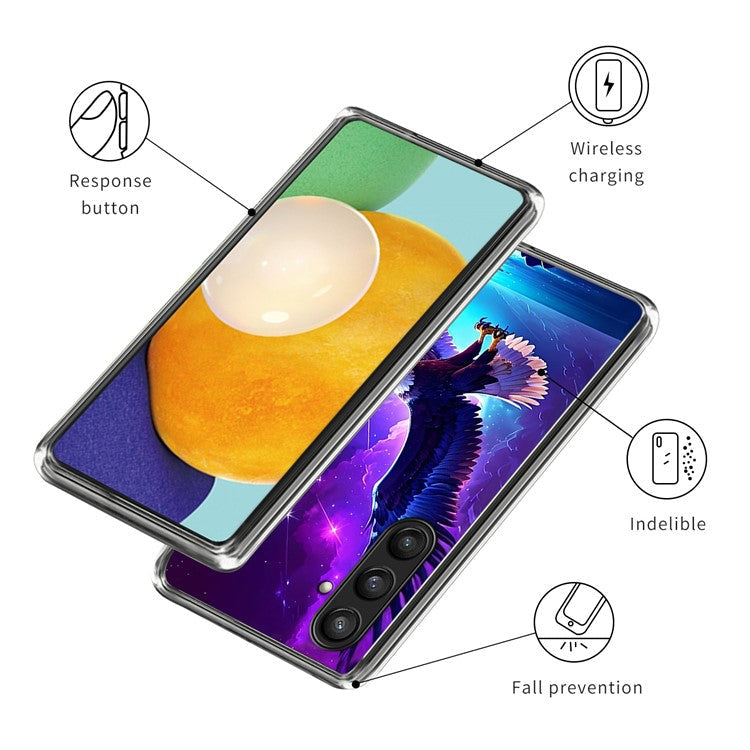 For Samsung Galaxy A54 5G Case Soft TPU Protective Phone Cover Pattern Printing - Style C