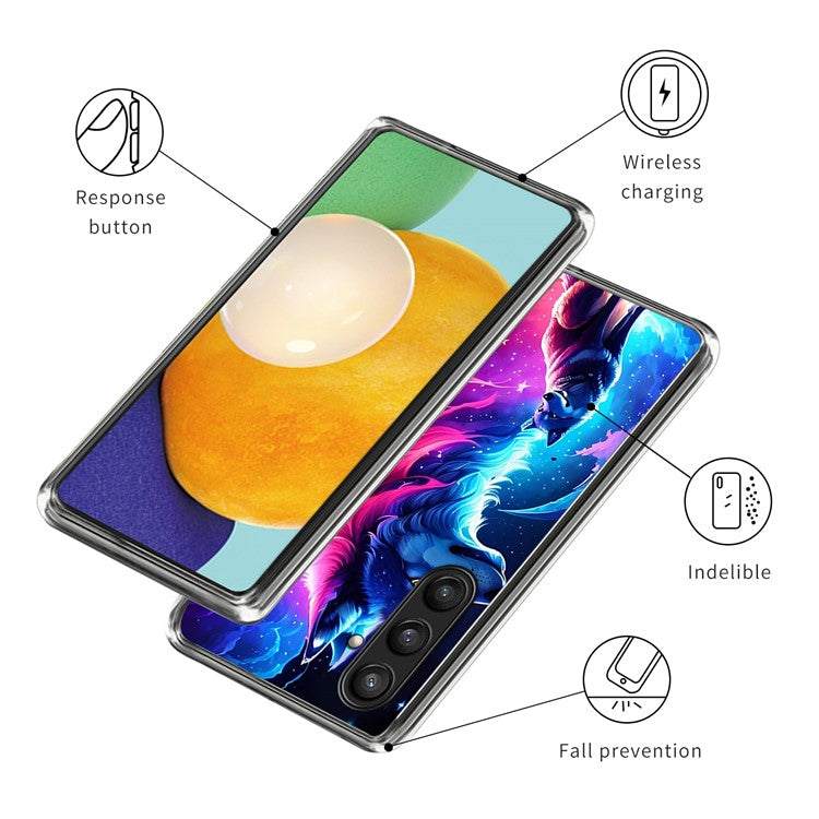 For Samsung Galaxy A54 5G Case Soft TPU Protective Phone Cover Pattern Printing - Style G