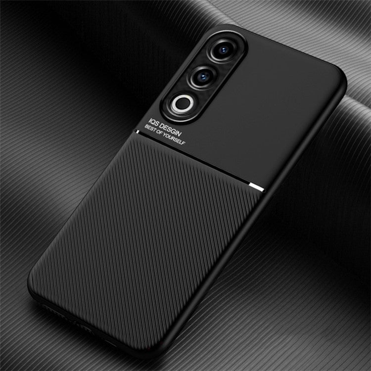 For OnePlus Ace 3V 5G Case PU Leather+PC+TPU Protective Phone Cover Works with Magnetic Car Mount - Black