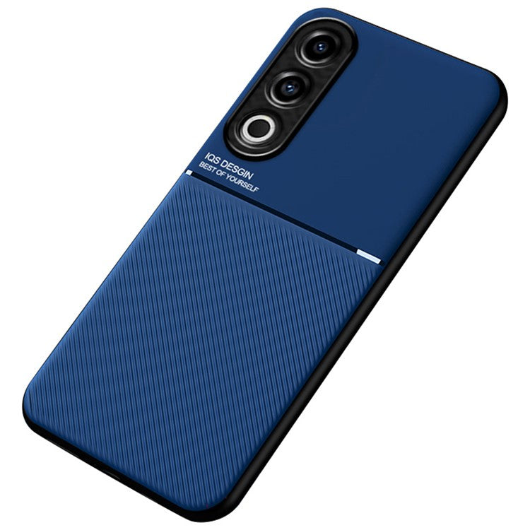 For OnePlus Ace 3V 5G Case PU Leather+PC+TPU Protective Phone Cover Works with Magnetic Car Mount - Blue