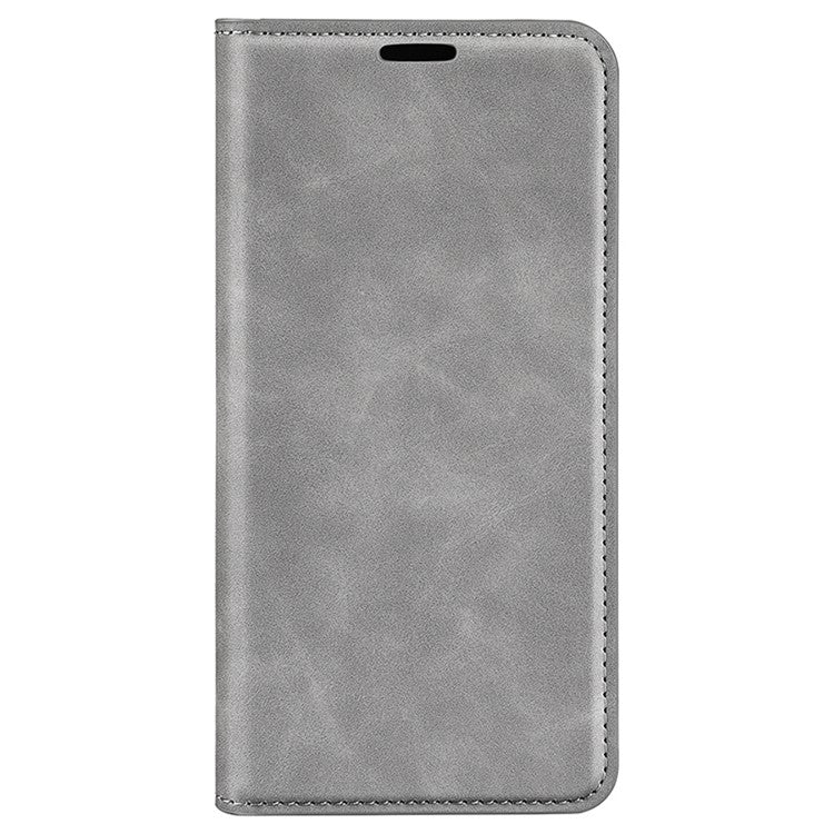 For Huawei Pura 70 Case PU Leather Wallet Folio Flip Phone Cover - Grey