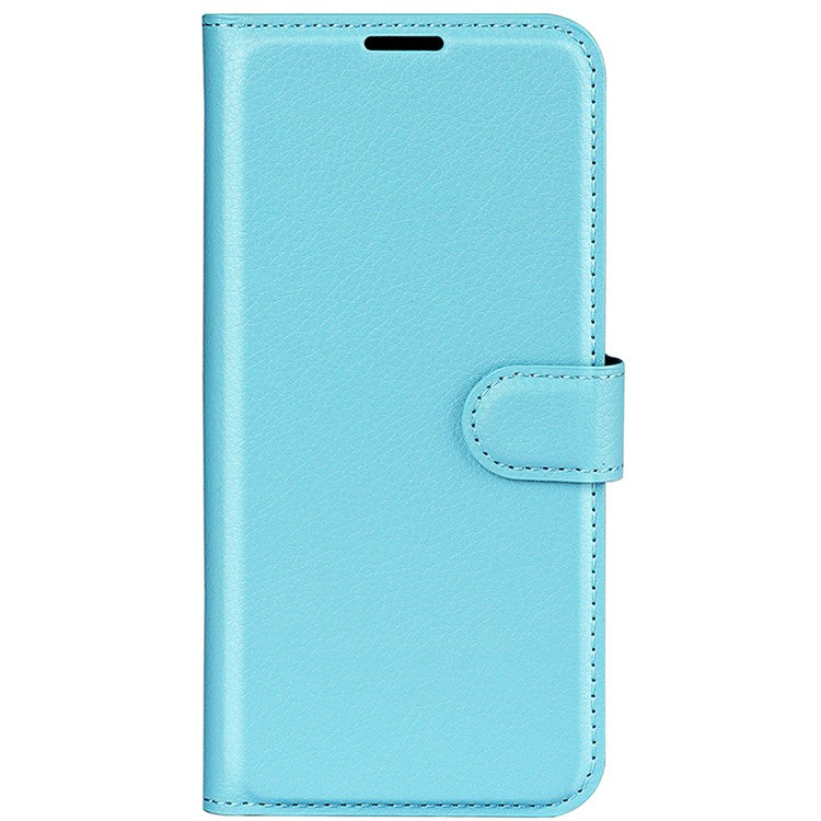 For Huawei Pura 70 Wallet Case with Card Holder Litchi Texture Leather Phone Cover - Blue