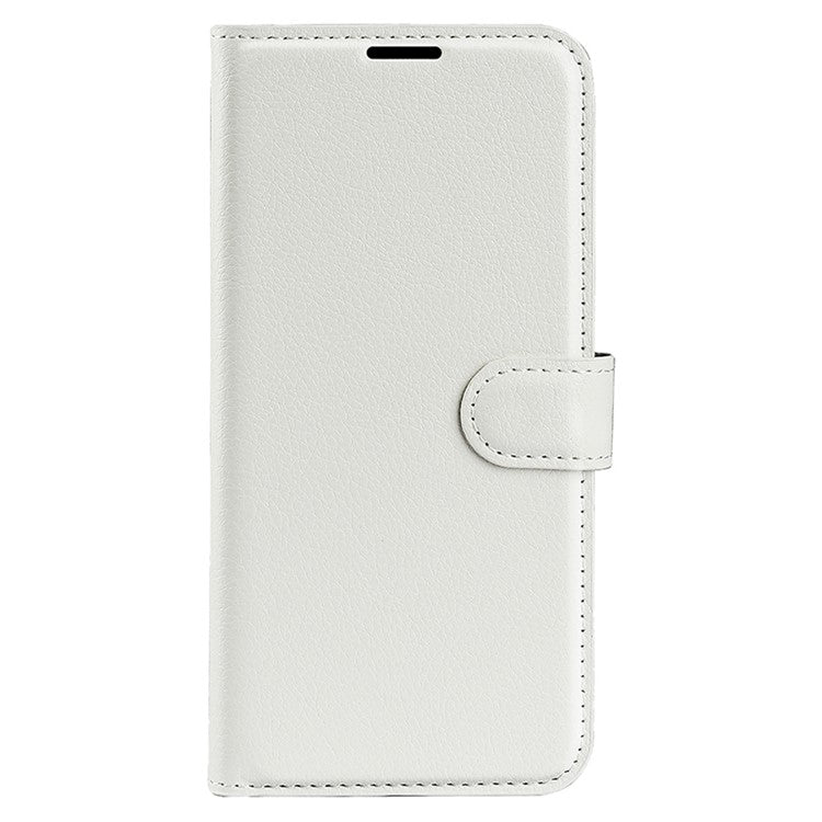For Huawei Pura 70 Ultra Case Litchi Texture Leather Folio Flip Wallet Phone Cover - White
