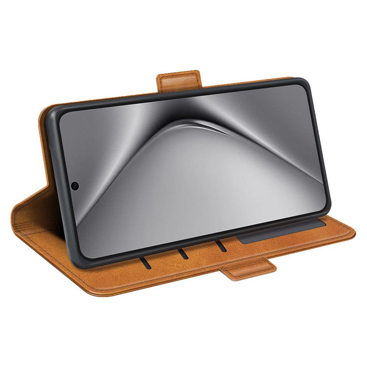 For Huawei Pura 70 Ultra Case Calf Texture Wallet Card Slots Leather Phone Cover - Yellow