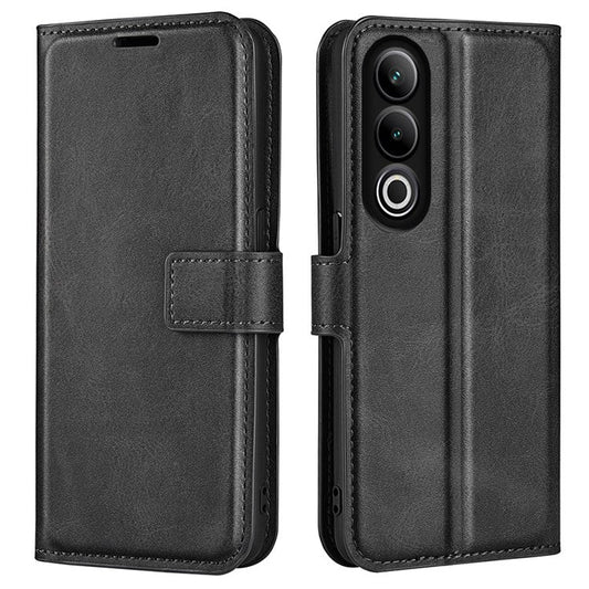 For OnePlus Ace 3V 5G Case Leather Phone Cover with Wallet Card Slots - Black