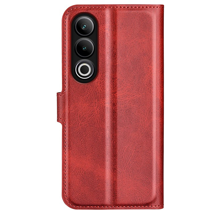 For OnePlus Ace 3V 5G Case Leather Phone Cover with Wallet Card Slots - Red