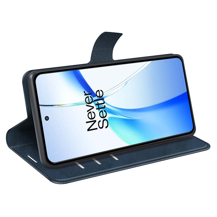 For OnePlus Ace 3V 5G Case Leather Phone Cover with Wallet Card Slots - Blue