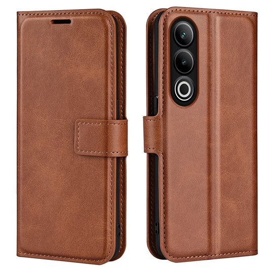 For OnePlus Ace 3V 5G Case Leather Phone Cover with Wallet Card Slots - Light Brown