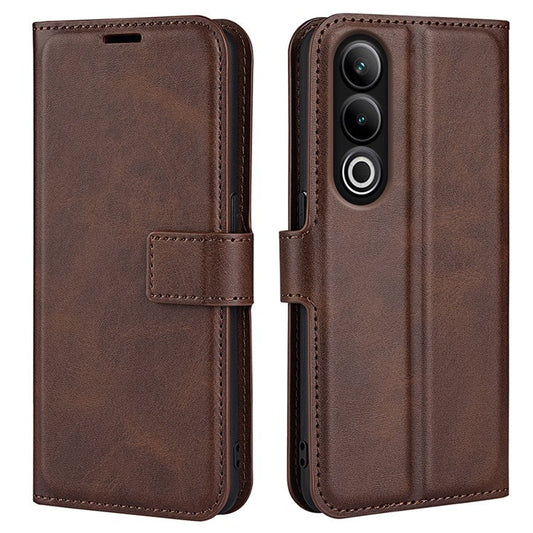 For OnePlus Ace 3V 5G Case Leather Phone Cover with Wallet Card Slots - Brown
