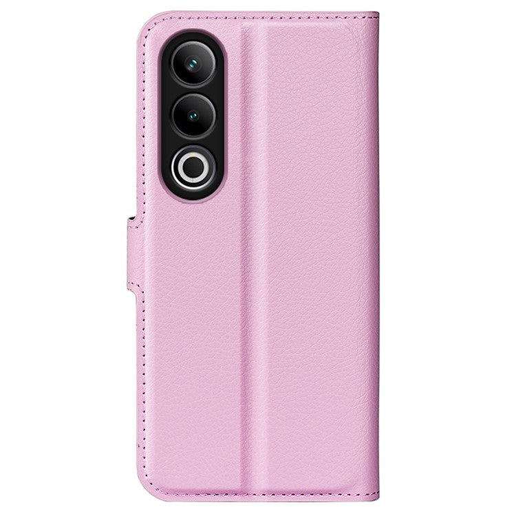 For OnePlus Ace 3V 5G Case PU Leather Litchi Texture Flip Wallet Phone Cover - Pink