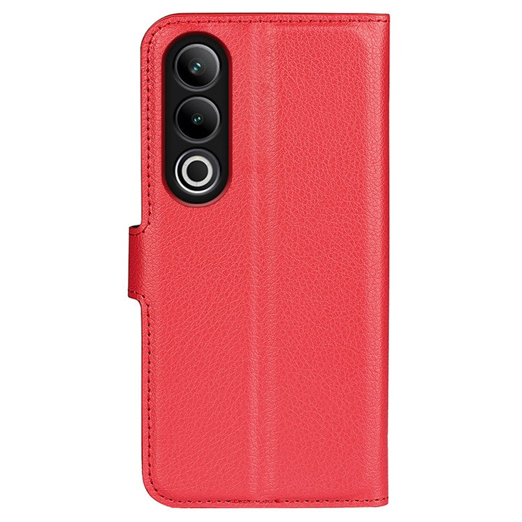 For OnePlus Ace 3V 5G Case PU Leather Litchi Texture Flip Wallet Phone Cover - Red