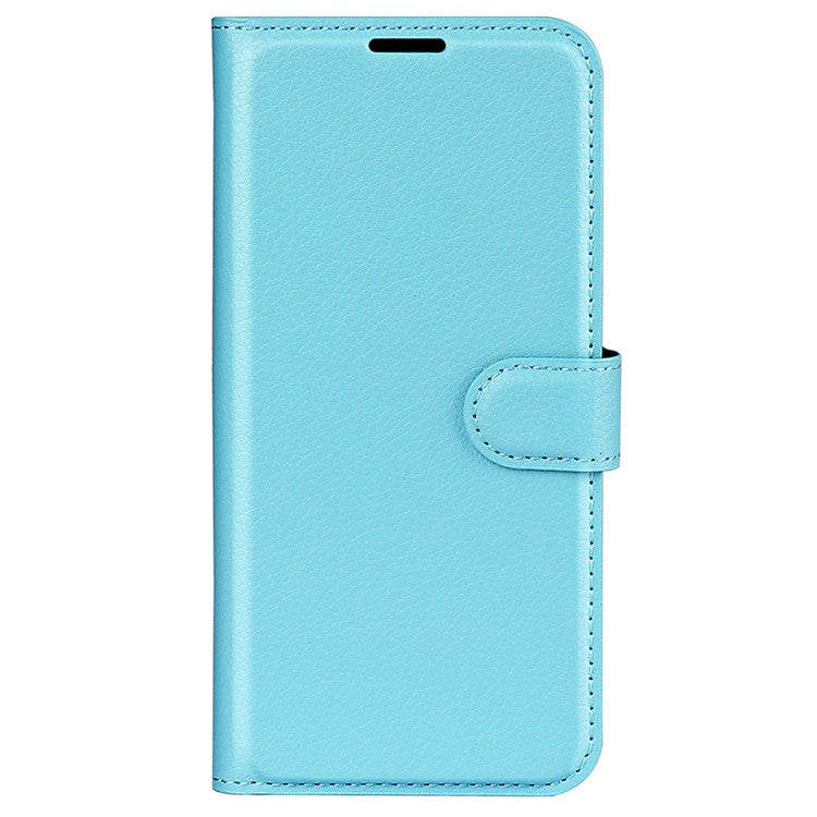 For OnePlus Ace 3V 5G Case PU Leather Litchi Texture Flip Wallet Phone Cover - Blue