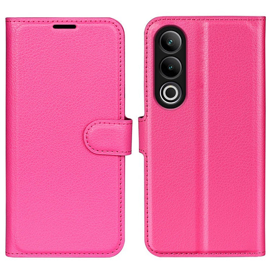For OnePlus Ace 3V 5G Case PU Leather Litchi Texture Flip Wallet Phone Cover - Rose