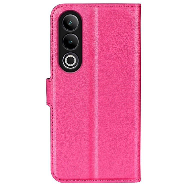 For OnePlus Ace 3V 5G Case PU Leather Litchi Texture Flip Wallet Phone Cover - Rose