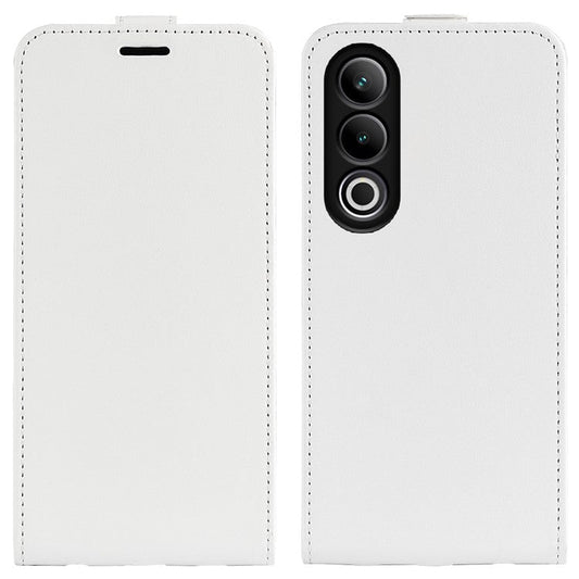 For OnePlus Ace 3V 5G Case Vertical Flip Crazy Horse PU Leather Phone Cover - White