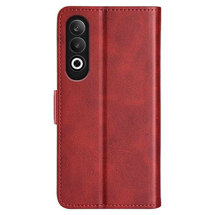 For OnePlus Nord CE4 5G / Oppo K12 Leather Wallet Cover Mobile Phone Case Wholesale - Red