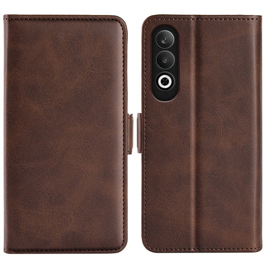 For OnePlus Nord CE4 5G / Oppo K12 Leather Wallet Cover Mobile Phone Case Wholesale - Brown
