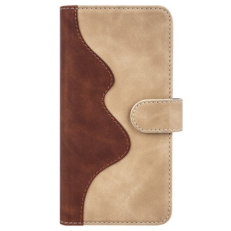 For OnePlus Nord CE4 5G / Oppo K12 Case Wallet Two-color Splicing Leather Phone Cover - Yellow