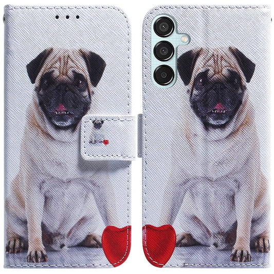 For Samsung Galaxy M15 5G / F15 5G Case Pattern Printing Phone Leather Cover - Dog