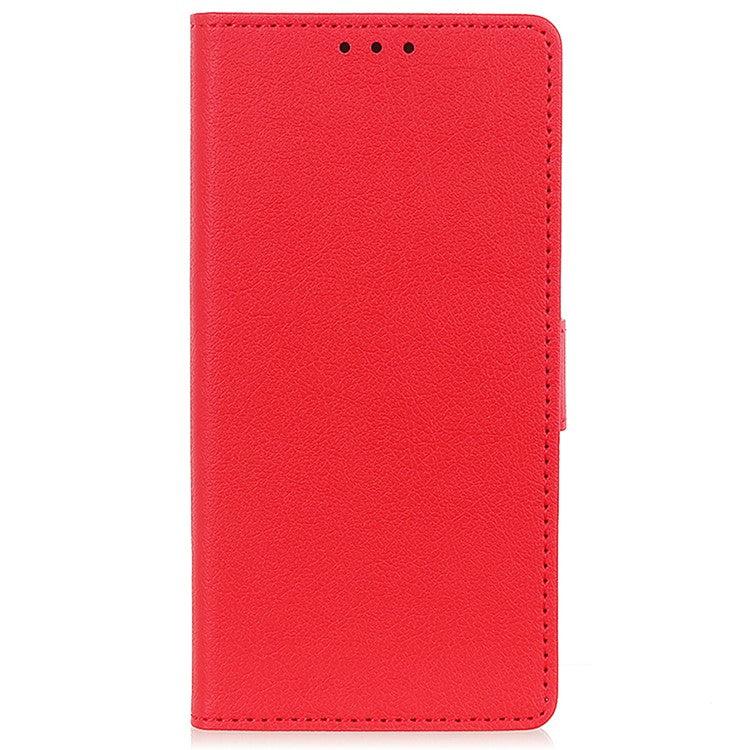 For Motorola Edge 50 Ultra 5G / Moto X50 Ultra 5G Case Anti-Shock Viewing Stand Leather Wallet Phone Cover - Red
