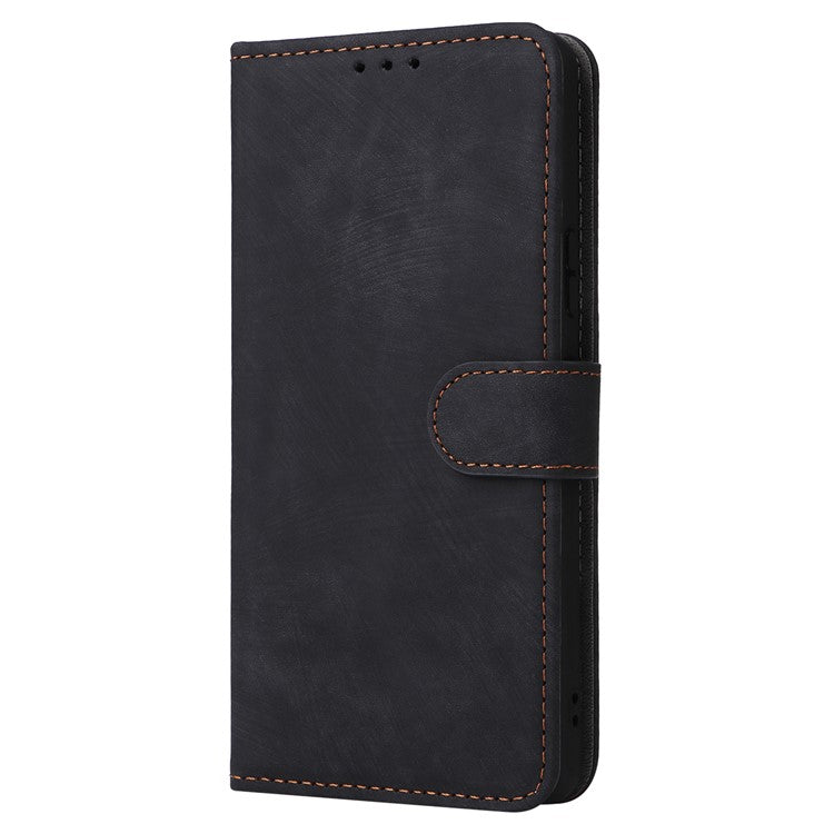 For Huawei Pura 70 Wallet Case RFID Blocking Leather Phone Cover with Strap - Black