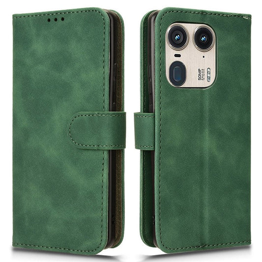 For Motorola Edge 50 Ultra 5G / Moto X50 Ultra 5G Case Leather Wallet Protective Phone Cover - Green